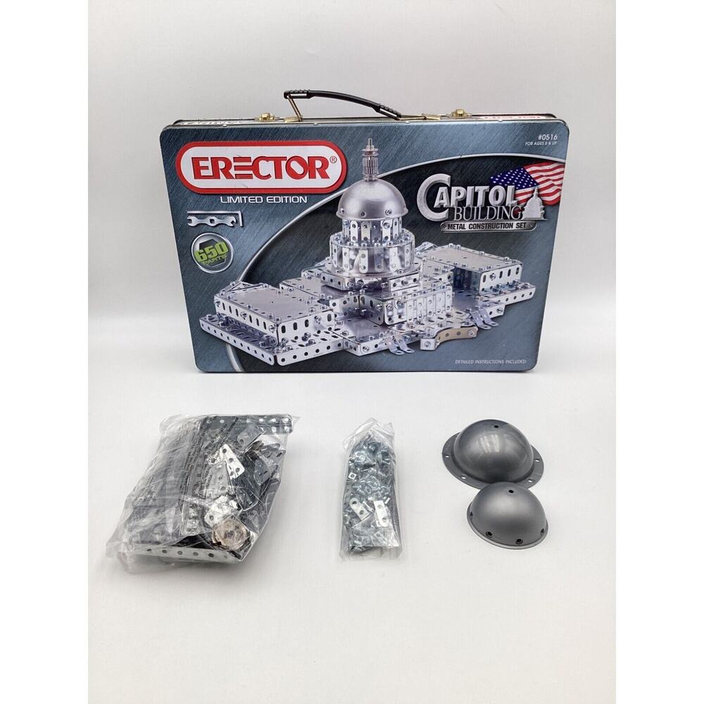 Erector Limited Edition Capitol Building Construction Set. Nearly Complete